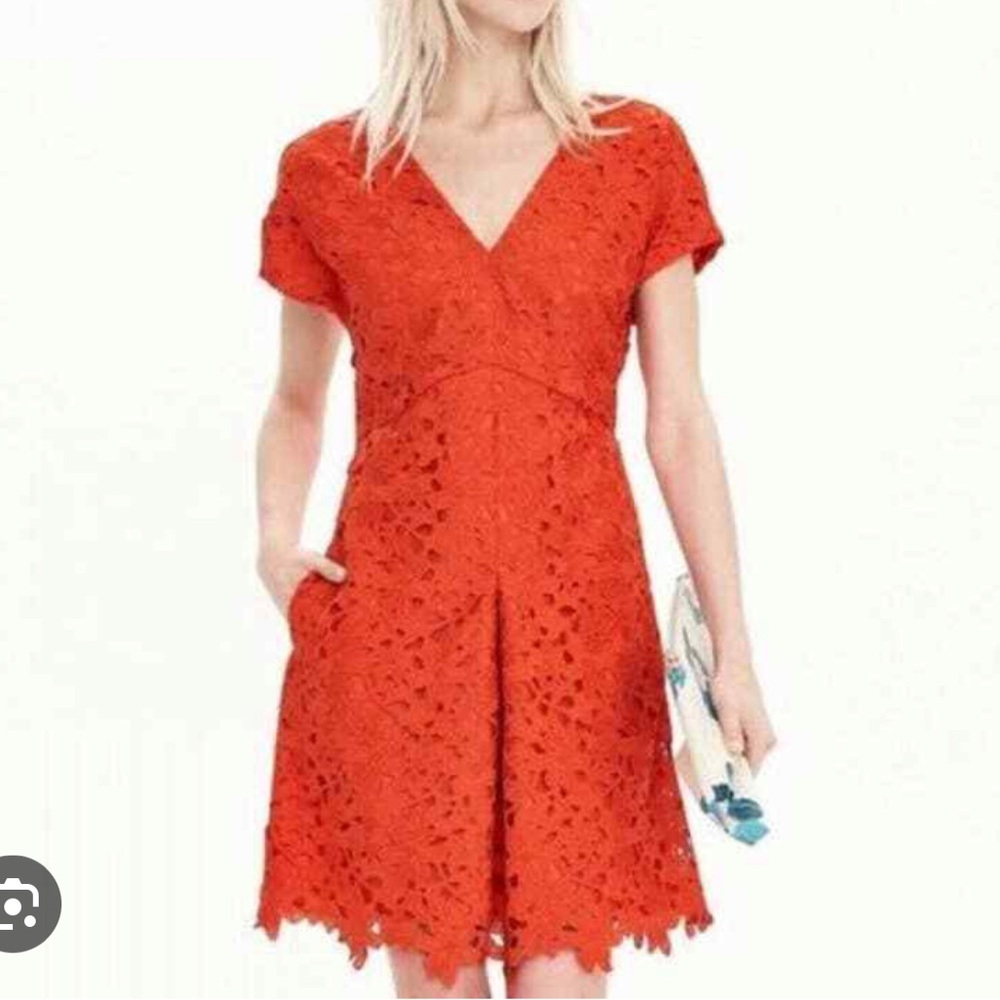 BR Orange Lace Dress